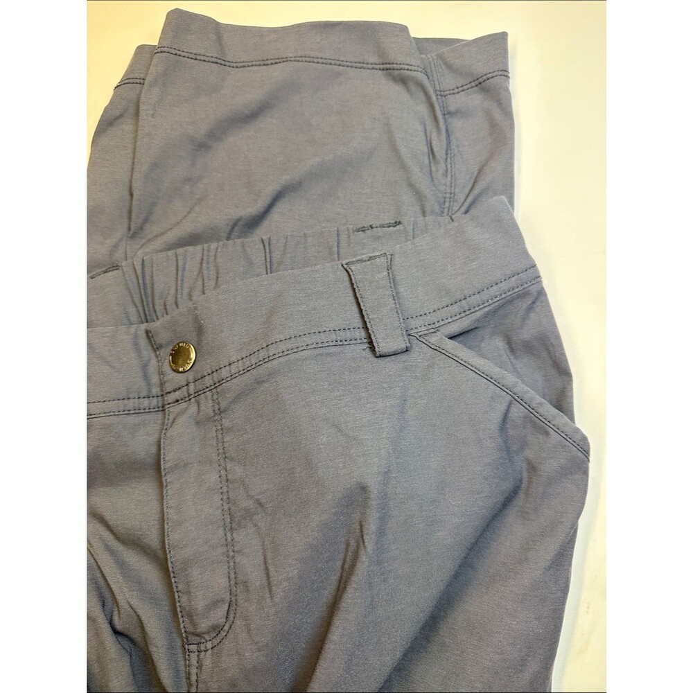 Duluth Trading Co. Gray Nylon Spandex Cargo Pants, Roll Up Convertible 16 x 29